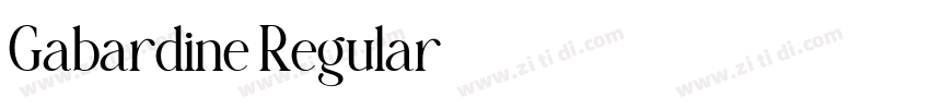Gabardine Regular字体转换